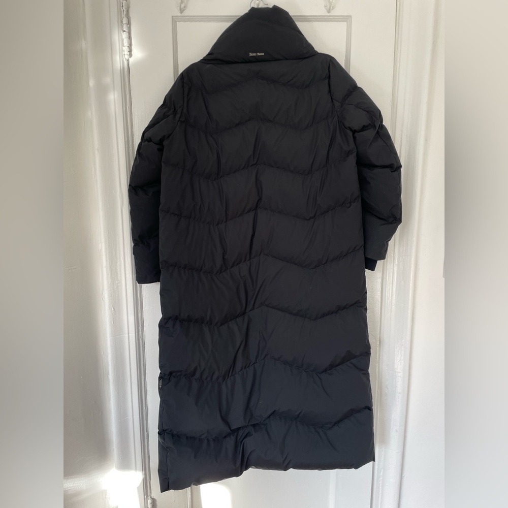 Herno Long Black Quilted Puffer Coat - Picture 7 of 15